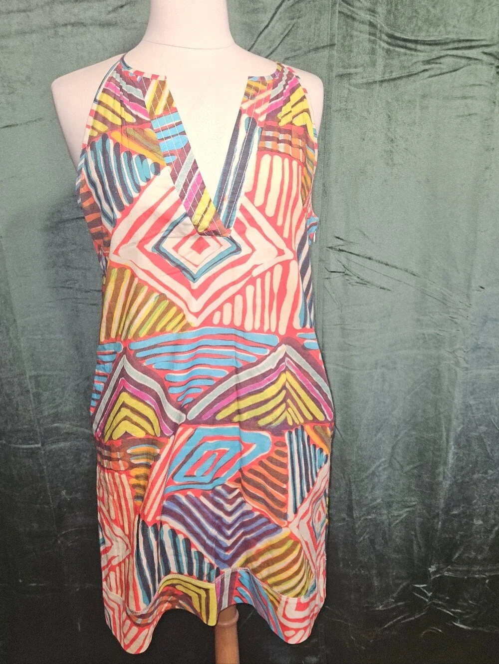 J. Crew Collection Geo Brushstroke Sundress